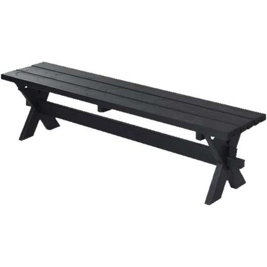 Plus Nostalgi Plankebænk 177 Cm Sort