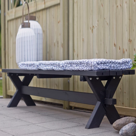 Plus Nostalgi Plankebænk 177 Cm Sort - Billede 2