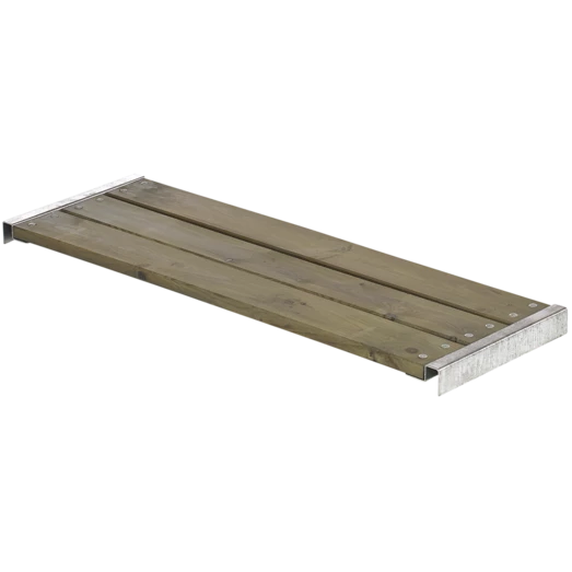 Plus Cubic/Pipe Bænk L:120cm Inkl. Beslag - Grundmalet Gråbrun.