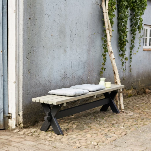 Plus Nostalgi Plankebænk 177 Cm Sort/gråbrun - Billede 2