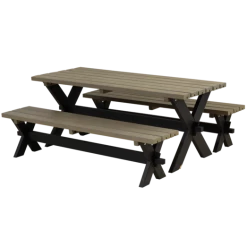 Plus Nostalgi Plankesæt 177 Cm Sort/gråbrun