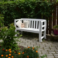 Plus Rosenborg Bænk 47x132 Cm Hvid