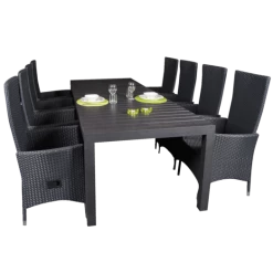 Calvi Havemøbelsæt Med 8 Samsø Stole