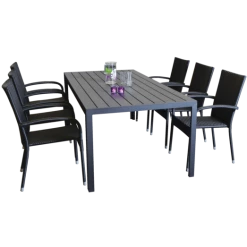 Egholm Havemøbelsæt Med 6 Dublin Havestole