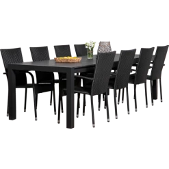 Calvi Havemøbelsæt Med 8 Dublin Havestole