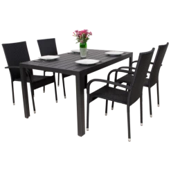 Sandro Havemøbelsæt Med 4 Dublin Stole