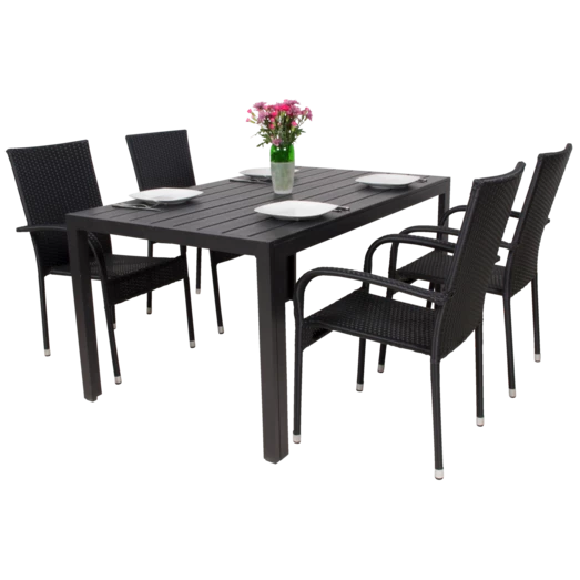 Sandro Havemøbelsæt Med 4 Dublin Stole