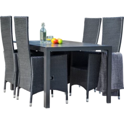 Sandro Havemøbelsæt Med 4 Samsø Havestole