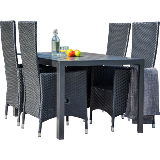 Sandro Havemøbelsæt Med 4 Samsø Havestole