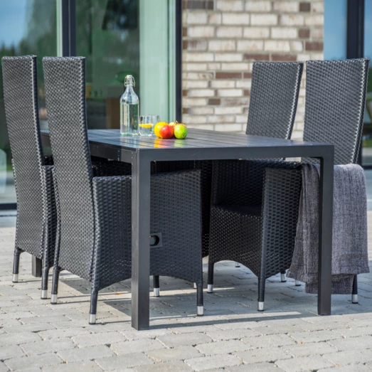 Sandro Havemøbelsæt Med 4 Samsø Havestole - Billede 3