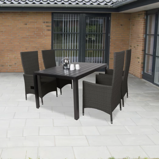 Sandro Havemøbelsæt Med 4 Samsø Havestole - Billede 5