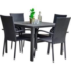 Bork Havemøbelsæt Med 4 Dublin Havestole