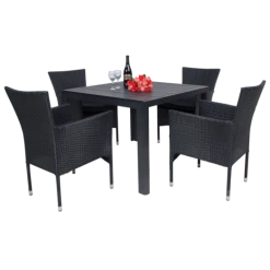 Bork Havemøbelsæt Med 4 Bali Havestole