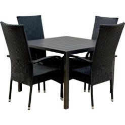 Bork Havemøbelsæt Med 4 Korfu Havestole