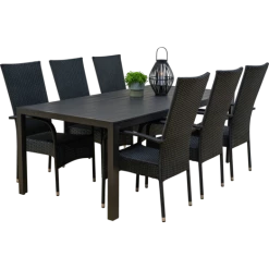 Egholm Havemøbelsæt Med 6 Korfu Havestole