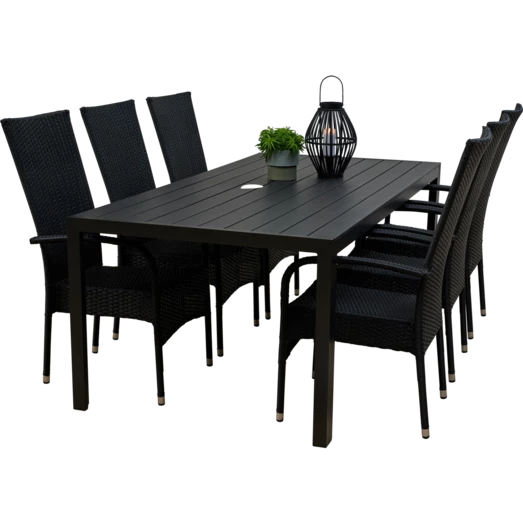 Egholm Havemøbelsæt Med 6 Korfu Havestole - Billede 2