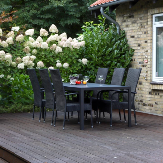 Egholm Havemøbelsæt Med 6 Korfu Havestole - Billede 5