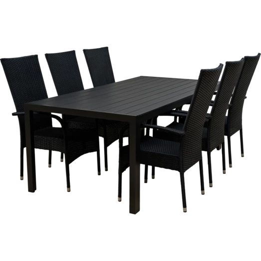 Egholm Havemøbelsæt Med 6 Korfu Havestole - Billede 3