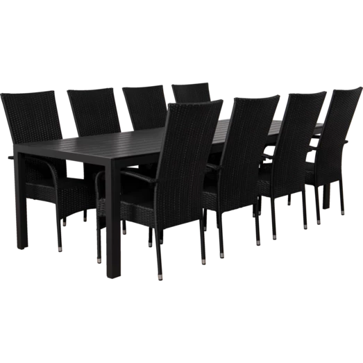 Anholt Havemøbelsæt Med 8 Korfu Havestole - Billede 2