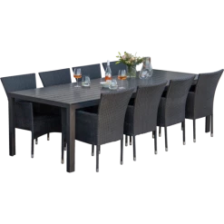 Anholt Havemøbelsæt Med 8 Alba Havestole