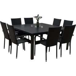 Munkebo Havemøbelsæt Med 8 Dublin Havestole