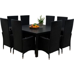 Munkebo Havemøbelsæt Med 8 Samsø Havestole