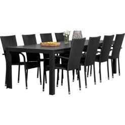 Calvi Havemøbelsæt Med 8 Galway Havestole