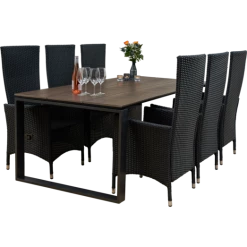 Tårup Havemøbelsæt Med 6 Samsø Havestole