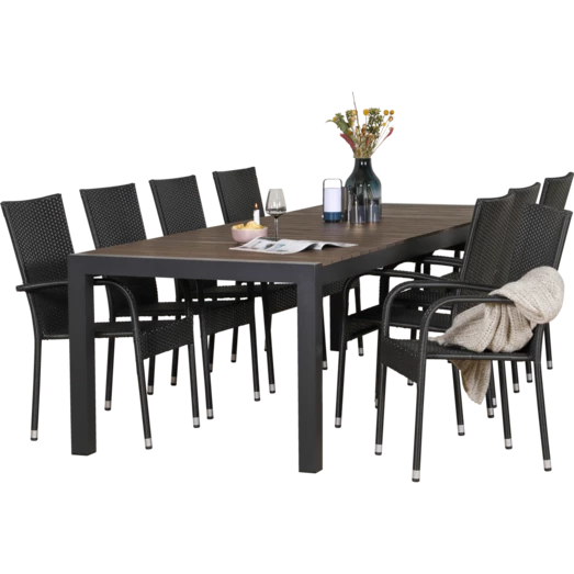 Tåsinge Havemøbelsæt Med 8 Dublin Stole - Billede 2