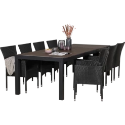 Tåsinge Havemøbelsæt Med 8 Bali Stole