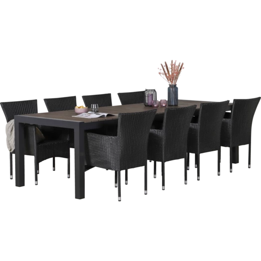 Tåsinge Havemøbelsæt Med 8 Bali Stole - Billede 2