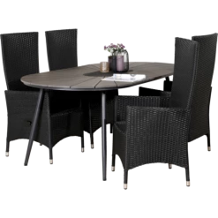 Tibberup Havemøbelsæt Med 4 Samsø Havestole