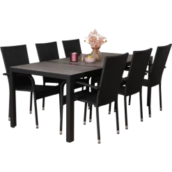 Liseleje Havemøbelsæt Med 6 Dublin Havestole