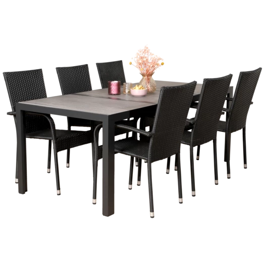 Liseleje Havemøbelsæt Med 6 Galway Havestole