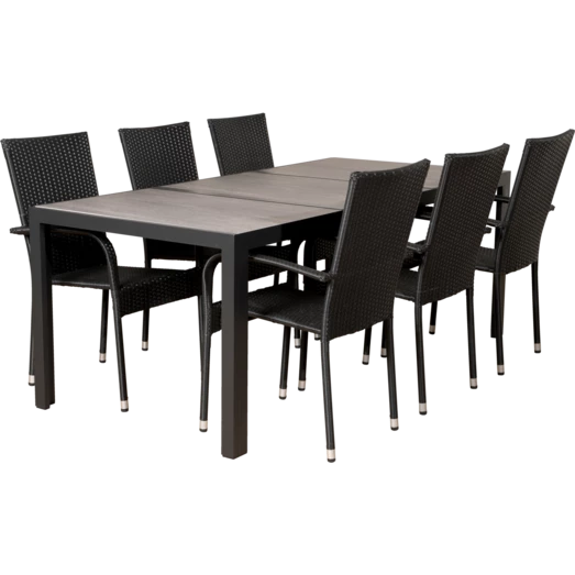 Liseleje Havemøbelsæt Med 6 Galway Havestole - Billede 4