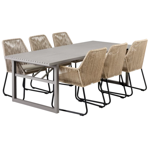 Brafab Vevi Loungebord 230x95x73 Cm Beige - Billede 7