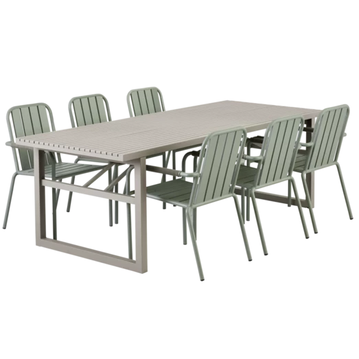 Brafab Vevi Loungebord 230x95x73 Cm Beige - Billede 4