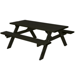 Plus Bord- Og Bænkesæt Sort, 177 Cm