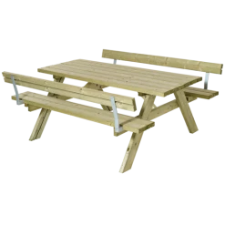 Plus Bord/bænkesæt Med 2 Ryglæn 177 Cm Trykimp