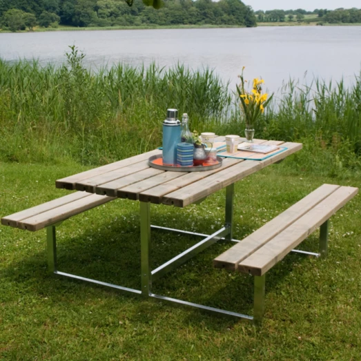 Plus Basic Bord/bænkesæt 177 Cm Trykimp - Billede 2