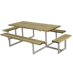 Plus Basic Bord/bænkesæt Med 2 Påbygninger 260 Cm Trykimp