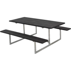Plus Basic Bord/bænkesæt 177 Cm Replast Sort