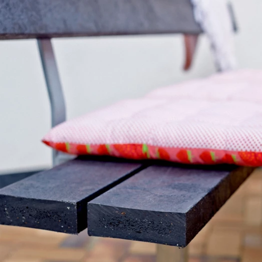 Plus Basic Bord/bænkesæt Med 1 Ryglæn 177 Cm Replast Sort - Billede 2