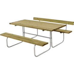 Plus Classic Bord/bænkesæt Med 1 Ryglæn 177 Cm Trykimp