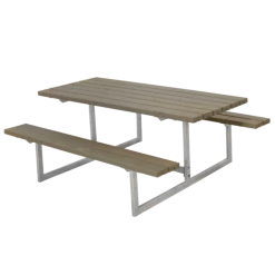 Plus Basic Bord/bænkesæt 177 Cm Gråbrun