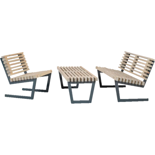 Plus Siesta Bord- Og Bænkesæt Nåletræ, 138 Cm