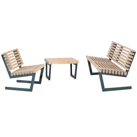 Plus Siesta Bord- Og Bænkesæt Nåletræ, 138 Cm