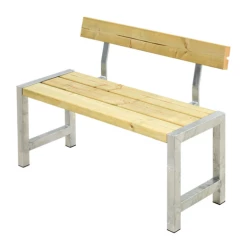 Plus Café Plankebænk Med 1 Ryglæn 127 Cm Trykimp