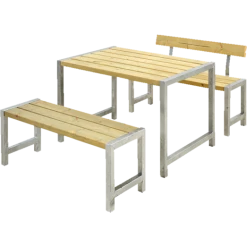 Plus Cafe Plankesæt Med 1 Ryglæn 127 Cm Trykimpr