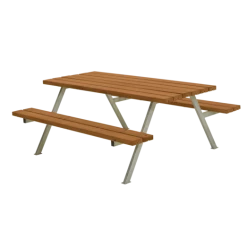 Plus Alpha Bord- Og Bænkesæt Teak